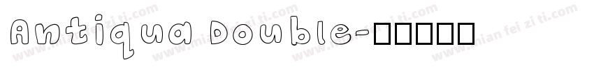 Antiqua Double字体转换